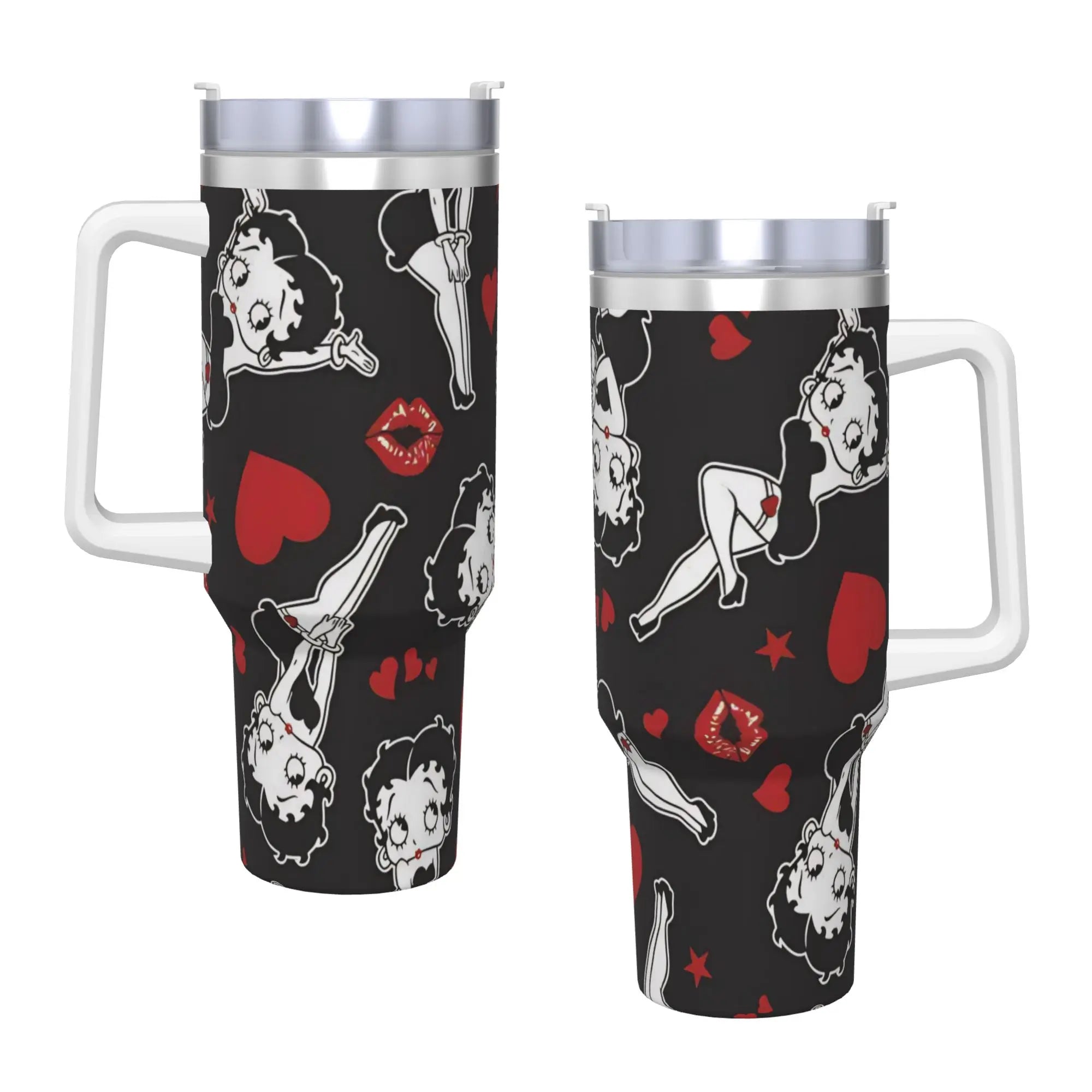B-Bettys Boops Tumbler 40oz Stainless Steel Double Wall Vacuum Insulated  Tumblers Cup With Straw