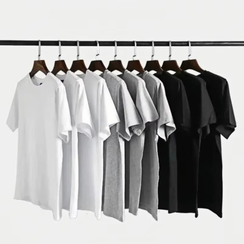 2026 new trend hot men's and women's fashion T-shirts, black T-shirts, Comfortable and loose men's and women's T-shirts