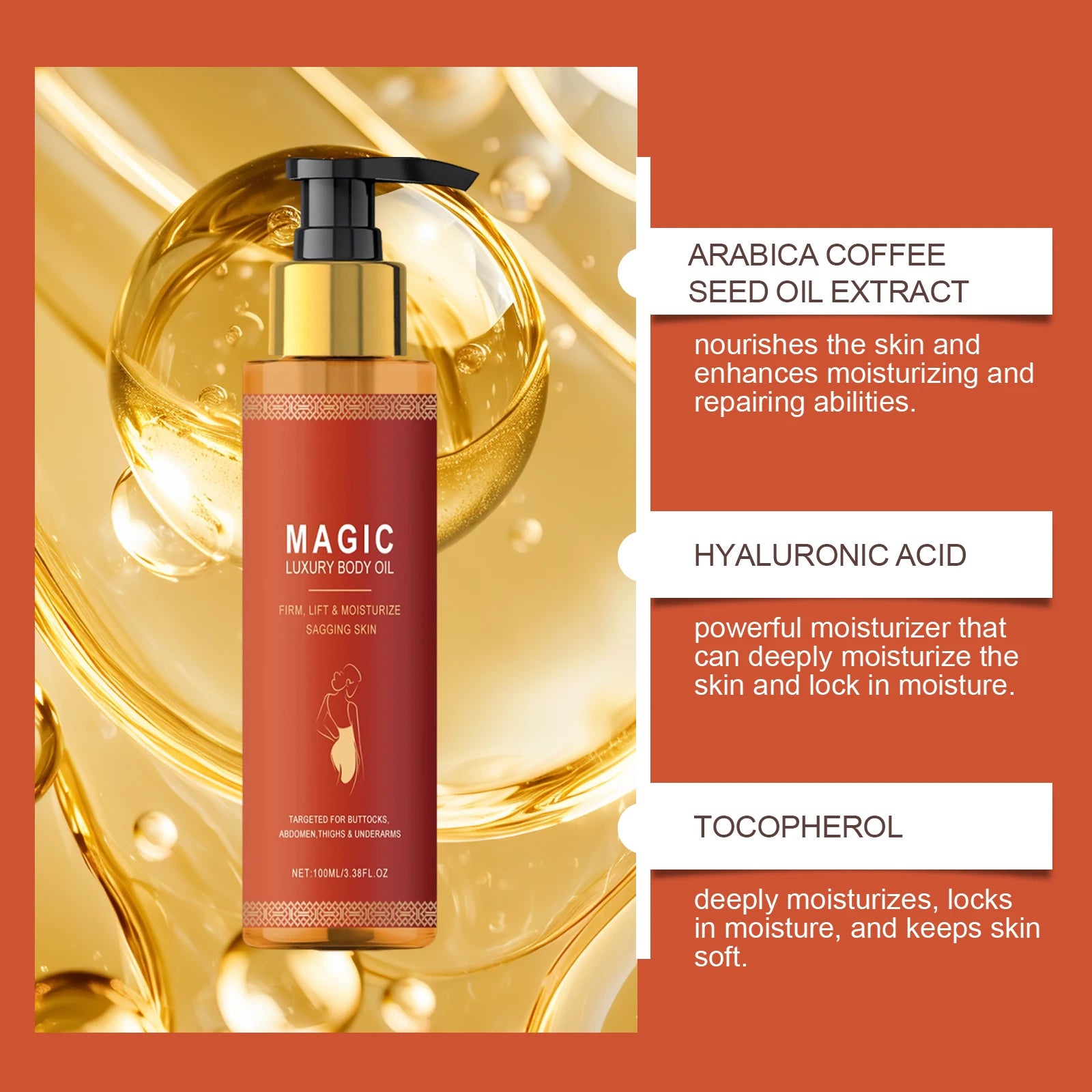 Body firming emollient oil moisturizing moisturizing soft firming skin daily massage care nourishing emollient oil