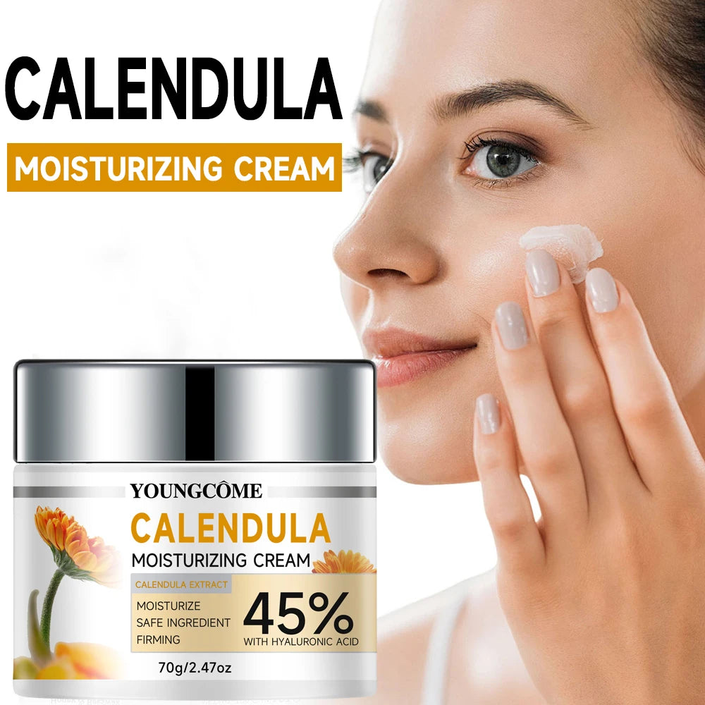 Calendula Motsturizing Cream Improve Skin Lifting Firming Facial  Anti aging Wrinkle Can Care Repair Fade Fine Lines Whiten Skin