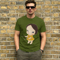 Men's T-Shirts Yoshitomos Nara Funny Pure Cotton Tee Shirt Short Sleeve  T Shirt Round Neck Clothes 4XL 5XL 6XL