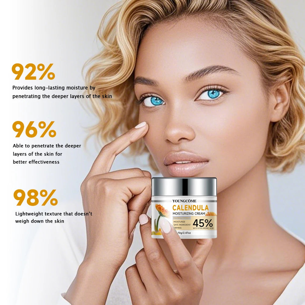 Calendula Motsturizing Cream Improve Skin Lifting Firming Facial  Anti aging Wrinkle Can Care Repair Fade Fine Lines Whiten Skin