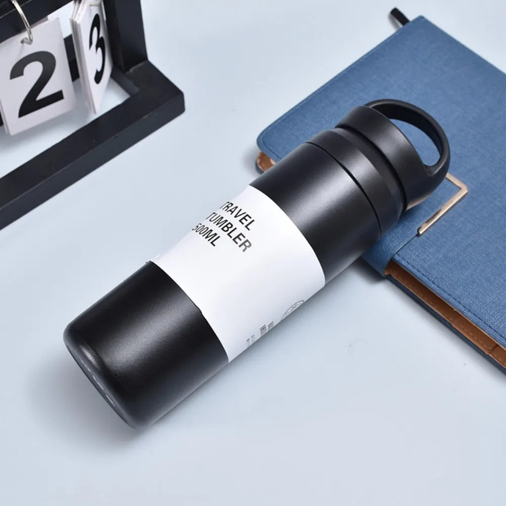 Travel Tumbler Thermos Mug 500ML Stainless Steel Double Wall Tea Coffee Vacuum Flask