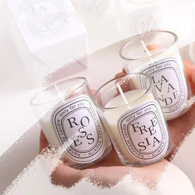 Transparent Romantic Aromatherapy Candle Lamp Gift Aromatherapy Candle Guest Gift Candle Wedding Candle Candle Jar