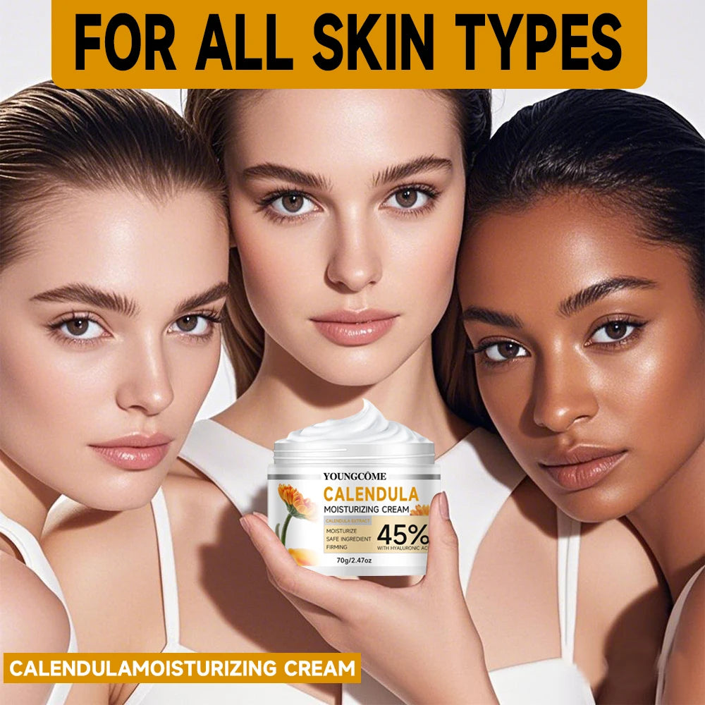 Calendula Motsturizing Cream Improve Skin Lifting Firming Facial  Anti aging Wrinkle Can Care Repair Fade Fine Lines Whiten Skin